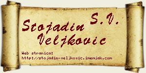 Stojadin Veljković vizit kartica